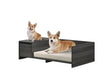 Ash Gray 47" Wide Modern Comfy Pet Bed with Cushion and Side Storage Compartment - DTYStore