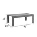 5 Pieces Outdoor All-Weather Conversation Set, Sectional Sofa, Aluminum Couch - Dark Gray Cushions - DTYStore