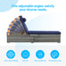 OUTDOOR SOFA PE RATTAN FURNITURE DECK CHAIR GRAY RATTAN - DTYStore