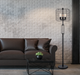 65'H BLACK INDUSTRIAL WIRE CAGE FLOOR LAMP W/ EDISON BULB(1PCS/CNT)(4.88/24.68) Default -DTYStore