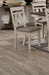 Cottage Style Dining Side Chair 2pc Set Upholstered Seat Chalk Gray Dining Room Wooden Furniture Transitional Design - DTYStore