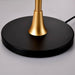Floor Lamp for Living Room with Beige Lampshade, Standing Lamp Tall Industrial Floor Lamp Reading for Bedroom, Office (No Included Bulb) -Matte Black+Matte Gold - DTYStore