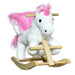 Unicorn Baby Rocking Horse Toy for Kids with Lullaby Song, Plush Ride on Horse with Heavy-Duty Support System, Interactive Toy Pretend Play Toy for Toddlers - DTYStore