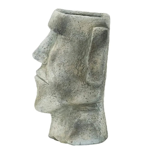 6.5x5.5x11' Easter Island Cement Planter Default -DTYStore