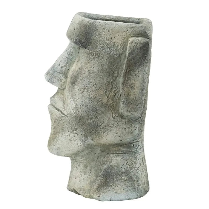 6.5x5.5x11' Easter Island Cement Planter Default -DTYStore