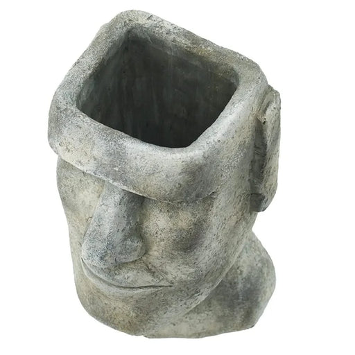 6.5x5.5x11' Easter Island Cement Planter Default -DTYStore