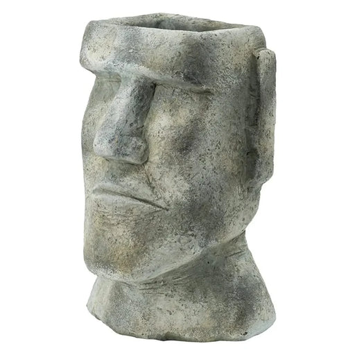 6.5x5.5x11' Easter Island Cement Planter Default -DTYStore