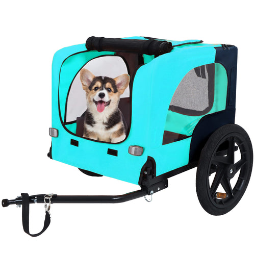 Pet Bike Trailer Dog Cart for Bicycle,Suitable for Small and Medium Pets, Easy Folding Cart Frame, Quick Release Wheel, Non-Slip Floor, Internal Leash - Image 3