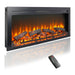 44 inch wall recessed electric fireplace with remote and Imitation Flame , LED light heater - DTYStore