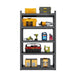 78"H 5 Tier Metal Shelves for Storage Garage Shelving 2000LBS Heavy Duty Storage Shelves Adjustable Garage Shelf Industrial Shelving Unit Storage Utility Rack,47.2"W*18"D*78"H,Black - DTYStore