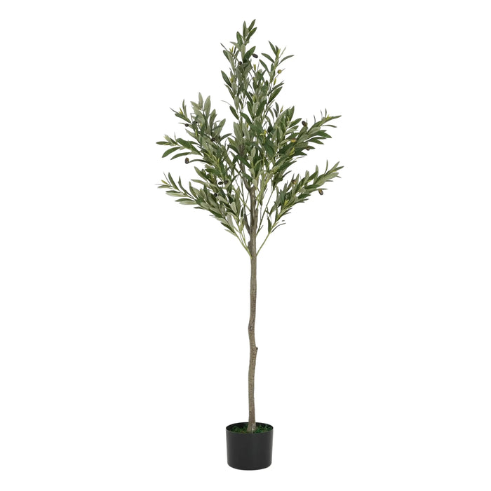 66' Artificial Olive Tree with Pot Default -DTYStore
