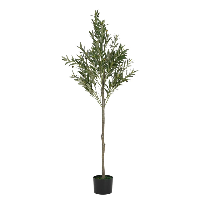 66' Artificial Olive Tree with Pot Default -DTYStore