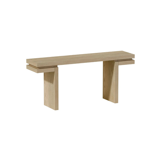 66' Extra Wide Real Wood Veneered Console Table, Minimalist Sofa Table Behind Couch for Entryway, Hallway, Living Room, Home Office, Distressed Oak Default -DTYStore