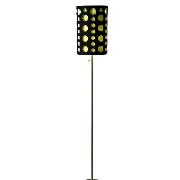 66' Tall Metal Floor Lamp, Retro design with Black and Green Shade Default -DTYStore