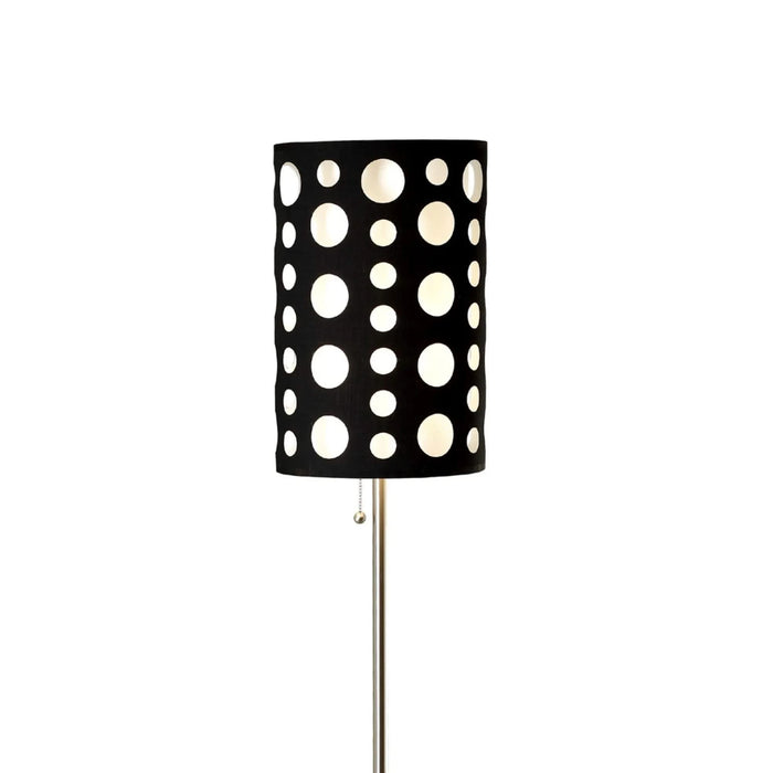 66' Tall Metal Floor Lamp, Retro design with Black and White Shade Default -DTYStore