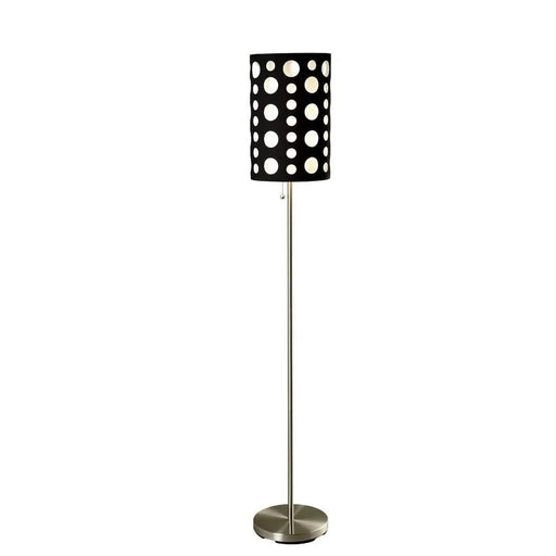66' Tall Metal Floor Lamp, Retro design with Black and White Shade Default -DTYStore