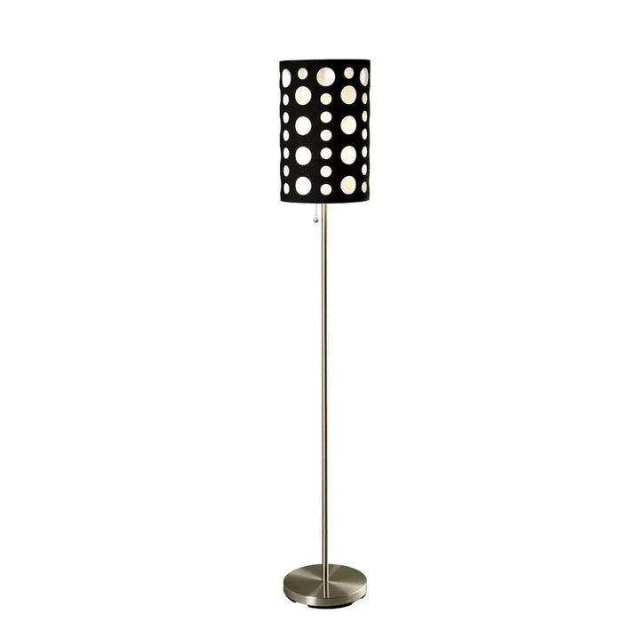 66' Tall Metal Floor Lamp, Retro design with Black and White Shade Default -DTYStore