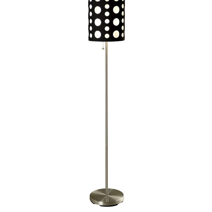 66' Tall Metal Floor Lamp, Retro design with Black and White Shade Default -DTYStore