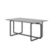 Modern Tempered Glass Tea Table Coffee Table, Table for Living Room,Black - DTYStore