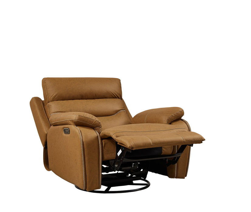 Liyasi Dual OKIN Motor Rocking and 240 Degree Swivel Single Sofa Seat recliner Chair Infinite Position ,Head rest with power function