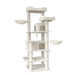 68 Inches Multi-Level Large and Tall Cat Tree beige Default -DTYStore