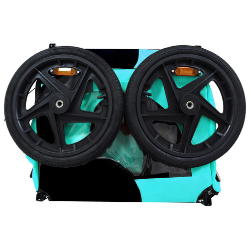 Pet Bike Trailer Dog Cart for Bicycle,Suitable for Small and Medium Pets, Easy Folding Cart Frame, Quick Release Wheel, Non-Slip Floor, Internal Leash - Image 22