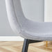 Comfortable Linen-Cotton Dining Chair Set - Four Pieces in Light Gray.Integrated Seat and Backrest,Linen-Cotton Material,Modern Home Matching. - DTYStore