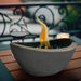 Tabletop Fire Pit with Mixed Color, Outdoor & Indoor Fire Pit, Portable Concrete Fire Pit, Personal Ethanol Fireplace, Outdoor Table Top Fire Pit, Mini Fire Pit Smokeless Fire Bowl - DTYStore