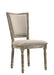 Gabrian Two-tone Beige Fabric & Reclaimed Gray Finish Side Chair (Set of 2) - DTYStore