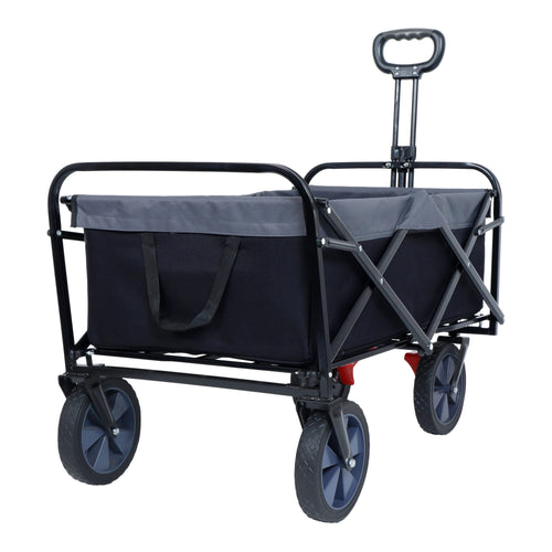 150L Collapsible Wagon Cart Foldable, Utility Garden Wagon with 360lbs Weight Capacity, Heavy Duty Portable Sport Wagon with Wheels for Outdoor, Grocery, Shopping - Image 6