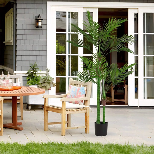 6FT Artificial Plant – Realistic Faux Indoor Potted Tree Lush Green Leaves, High-End Decorative Simulation for Home, Office, Bedroom or Hotel Decoration, 1pc/Set Default -DTYStore