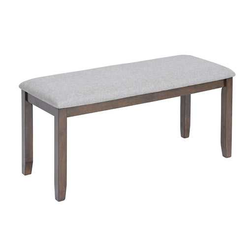 6PCs Kitchen Dining Set, Rectangular Wooden Dining Table with 4 Upholstered Chairs and a Bench, Dining Table Set for 6 People, Living Room, Home Bar and Kitchen, Walnut Default -DTYStore