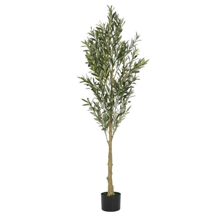 6' Artificial Olive Tree with Pot Default -DTYStore