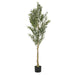 6' Artificial Olive Tree with Pot Default -DTYStore