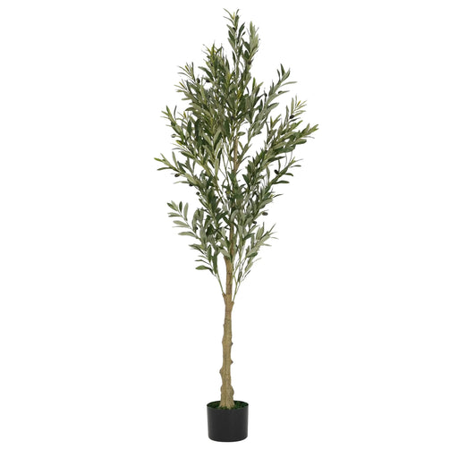 6' Artificial Olive Tree with Pot Default -DTYStore