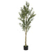 6' Artificial Olive Tree with Pot Default -DTYStore