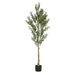 6' Artificial Olive Tree with Pot Default -DTYStore