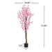 6' Artificial Peach Blossom Tree with Pot Default -DTYStore