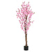 6' Artificial Peach Blossom Tree with Pot Default -DTYStore