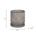 6' LINE PATTERN PLANTER W/ SAUCER, GRAY Default -DTYStore