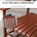 Outsunny Outdoor Rocking Chair Set of 2 with Side Table, Patio Wooden Rocking Chair with Smooth Armrests, High Back for Garden, Balcony, Porch, Supports Up to 352 lbs., Wine Red - DTYStore