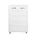 Six Drawer Side Table-White - DTYStore