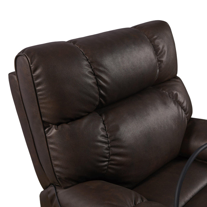 Recliner Chair with Phone Holder,Electric Power Lift Recliner Chair with 2 Motors Massage and Heat for Elderly, 3 Positions, 2 Side Pockets, Cup Holders - DTYStore