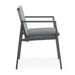 Outdoor Dining Set, Aluminum Dining Chair Set of 6 with Rope + Aluminum Dining Table, Gray+Black - DTYStore