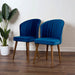 Parsons Dining Chair Set of 2 - Navy Blue Velvet - DTYStore