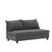 Loveseat Module for Modular Sectional Sofa,Chenille,Minimalist Style,2 Colors - DTYStore