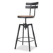 METAL CHAIR WITH WOODEN SEAT(set of 2) - DTYStore