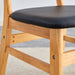 Cozy Natural Wood Color Rubberwood Dining Chair Set - 8 Pieces, Solid Wood and Rattan-Style Design, Small Curved Back, PU Cushion, And Beautiful Shape Match Perfectly With Any Room And Everyday Use. - DTYStore
