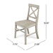 Roshan Farmhouse Acacia Wood Dining Chairs, Light Grey Wash (Set of 2) - DTYStore