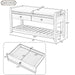 Shoe Rack with Cushioned Seat and Drawers, Multipurpose Entryway Storage Bench - DTYStore